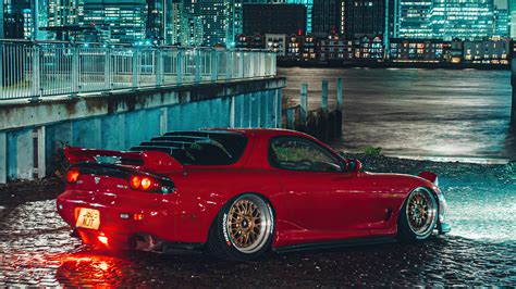 red mazda rx  streets  laptop full hd p hd