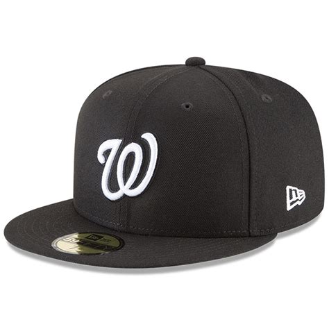 era washington nationals black basic fifty fitted hat