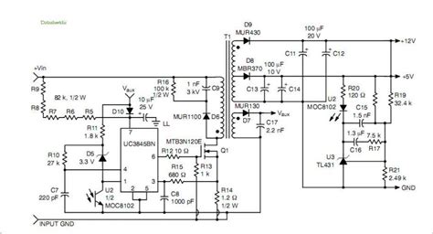 switch mode power supply schematic robhosking diagram
