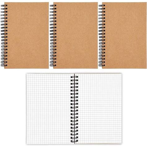 graph paper spiral bound notebook