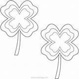 Clover Lineart Xcolorings sketch template