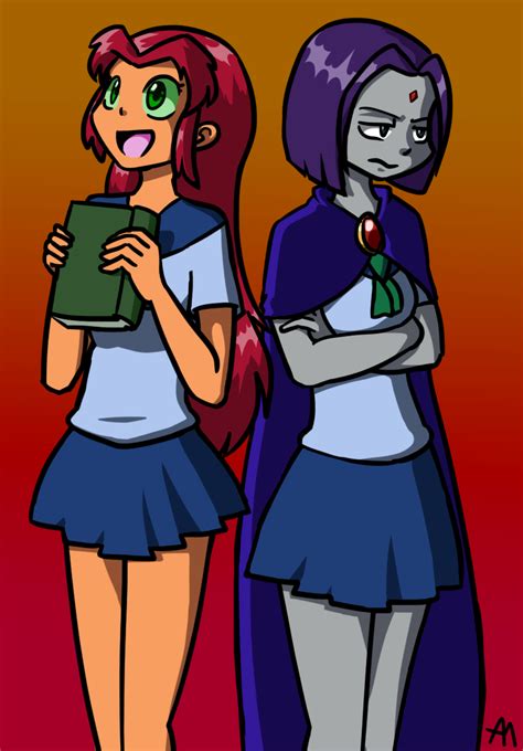 School Girl Titans By Bananimationofficial On Deviantart