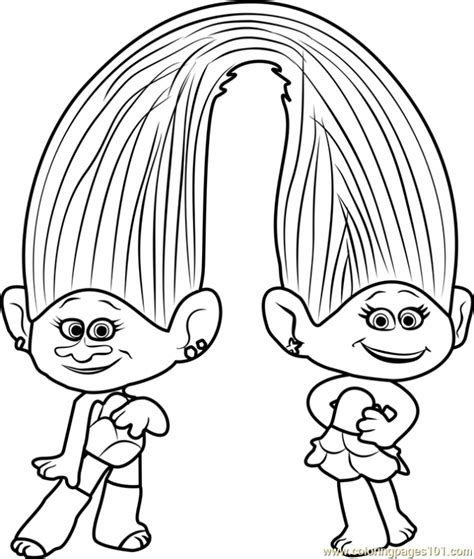 trolls coloring pages gif
