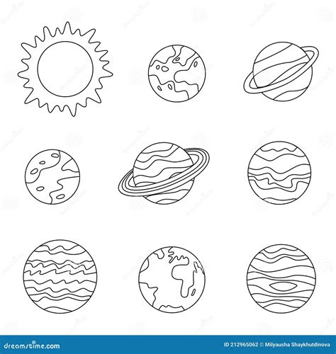 coloring page  planets planets coloring pages planets sheet