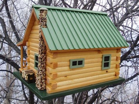 log cabin birdhouse bird houses log cabin log homes