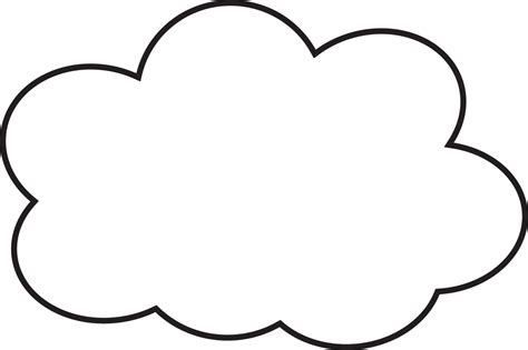 cloud drawing clipart
