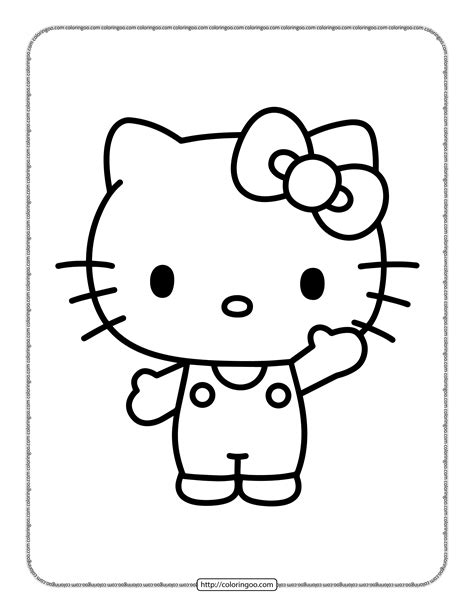 printable  kitty coloring pages