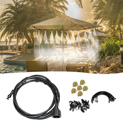 ft misting cooling system outdoor misting  cooling watering sprayer kit diy saving water