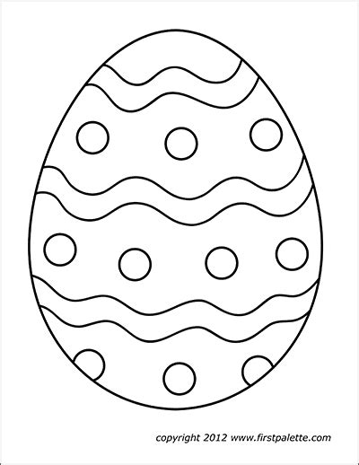easter eggs  printable templates coloring pages firstpalettecom