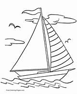 Coloring Pages Boats Boat Print sketch template