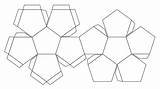 Dodecahedron Nets Mime Foldable Platonic Armar Solids Figuras Emmabell Afkomstig sketch template