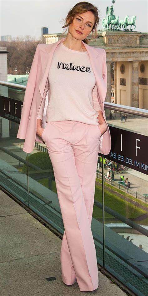 Look Of The Day Pink Outfits Ladies Trouser Suits
