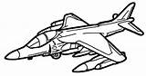 Jet Drawing Harrier Getdrawings sketch template