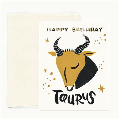 taurus birthday zodiac greeting card  idlewildco astrology birthday