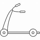 Coloring Scooter Vehicle Motor sketch template