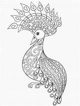 Coloring Peacock Pages Advanced Bird Adult Drawing Printable Animal Color Adults Kidspressmagazine Outline Zentangle Colouring Stress Print Doodles Animals Owl sketch template