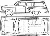 Gaz Blueprint Blueprints Volga 1956 sketch template
