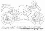 Gsxr Suzuki 1000 Coloring Pages sketch template