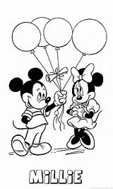 Mouse Mickey Millie Naam Kleurplaten Kleurplaat sketch template