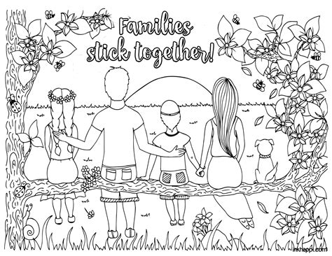 family printable coloring pages