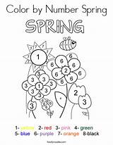 Spring Coloring Pages Color Number Worksheets Printable Numbers Kindergarten Preschool Noodle Books Print Template Toddler Twisty Comments Red Twistynoodle sketch template