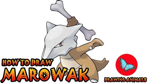 draw marowak pokemon drawing animals youtube