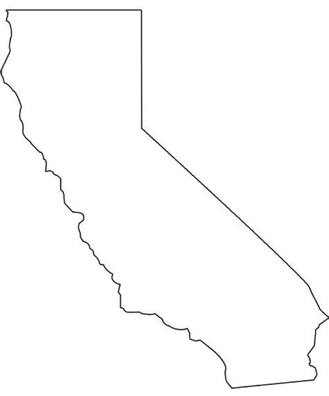 printable shape  california printable shapes california state