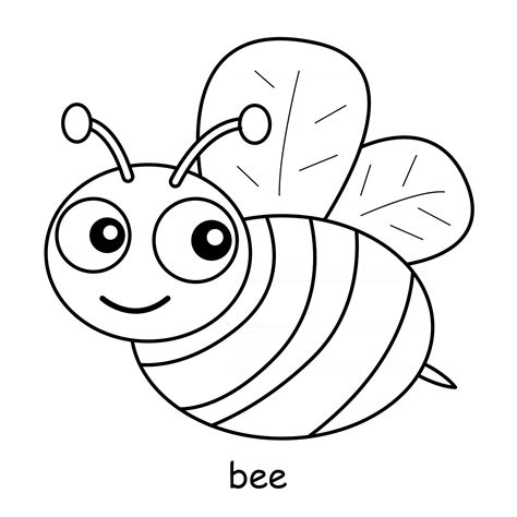 children coloring   theme  animal vector bee  vector art