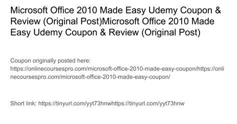 microsoft office   easy udemy discount review  google