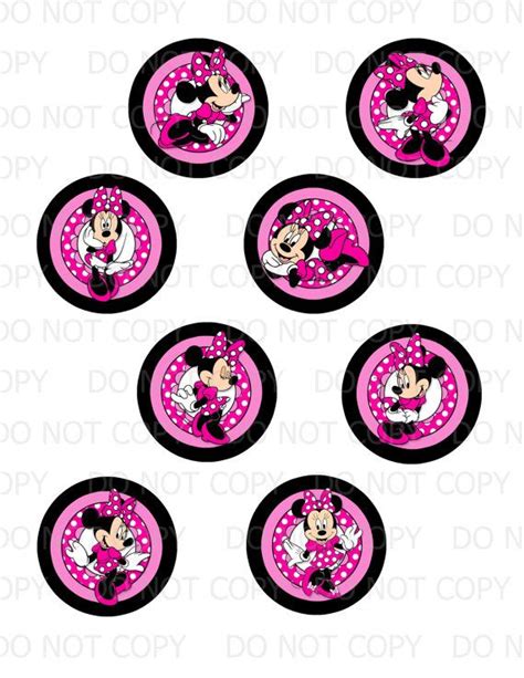 cake decorations minnie mouse cake topper printables