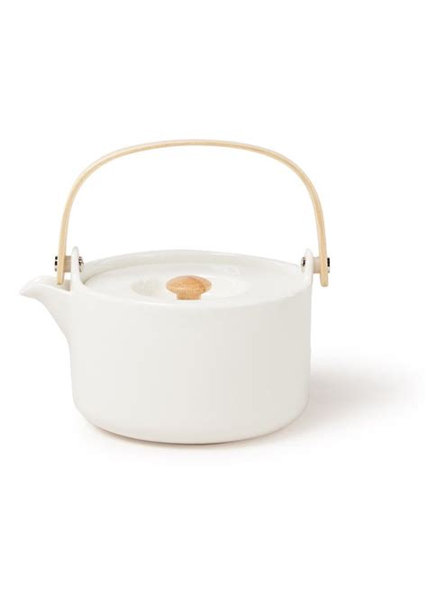 marimekko oiva theepot met filter  cl de bijenkorf marimekko tea pots filters tableware