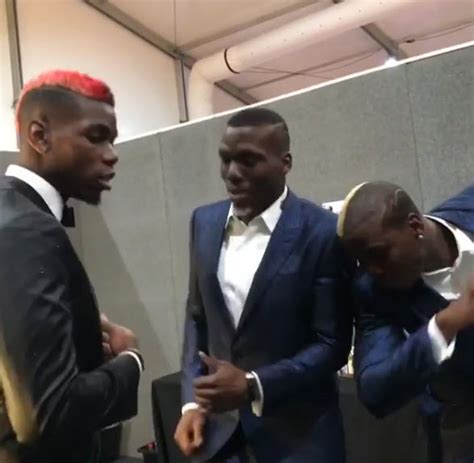 paul pogba and his lookalike twin brothers dance at mtv ema photos