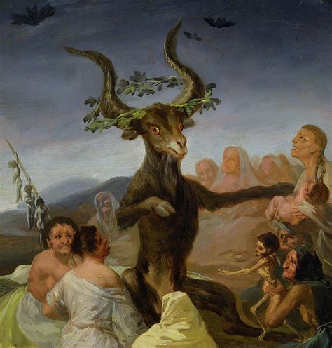 The Witches Sabbath Painting By Francisco De Goya