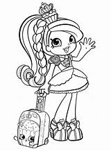 Coloring Pages Shopkins Girls Girl Shoppies Cute Season Vacation Print Printable Drawing Kids Rocks Shopkin Color Colouring Book Getcolorings Peppa sketch template