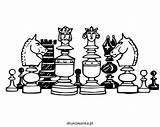 Szachy Dzieci Kolorowanka Jigsaw Druku Chessboard Tic Tac Chesspiece Ram Prismatic Drukowanka Freesvg Fisherman sketch template