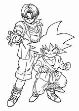Dragon Ball Coloring Pages Goku Sheets Trunks Dragonball Printable Gotenks Color Kids Bestcoloringpagesforkids Via Popular sketch template