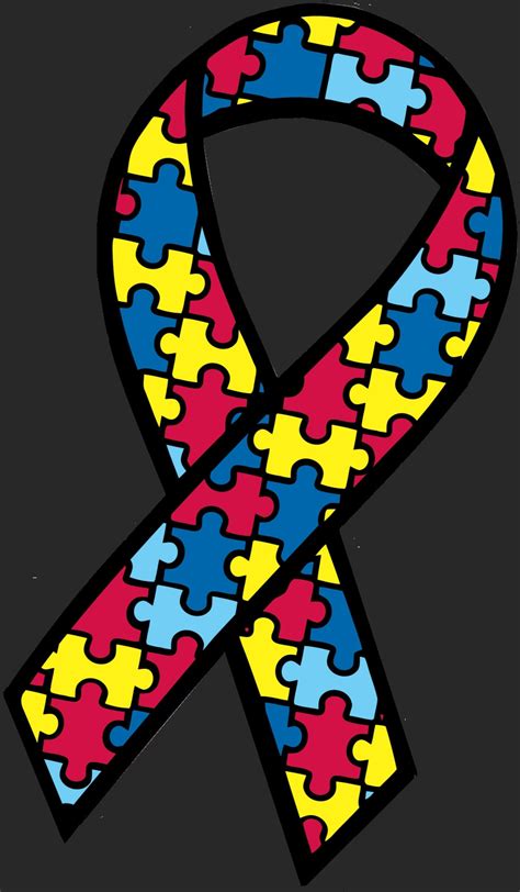 autism awareness ribbon clipart