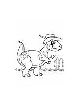 Coloring Pages Dinosaur Goes Walk sketch template