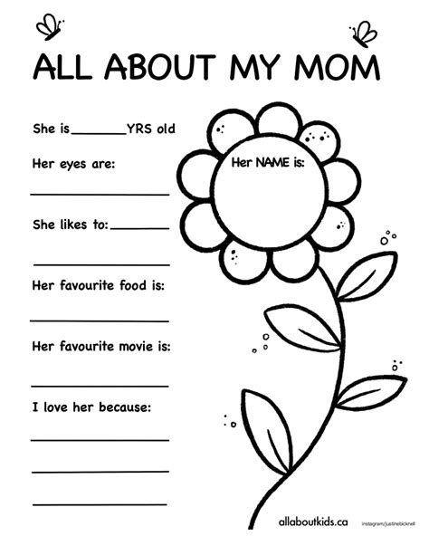 mothers day printables   kids