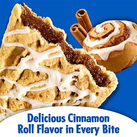 pop tarts breakfast toaster pastries frosted cinnamon roll flavored
