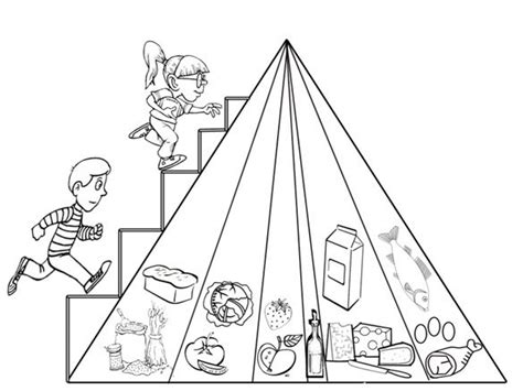 colouring pages  food pyramid food groups coloring page breads