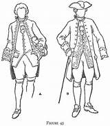 Colonial Men Drawing Clothing Draw Women Coloring Colonies Costume Pages Man Fashion 18th Century Dress Drawings America Jersey Middle Colony sketch template