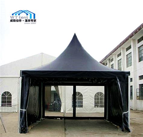 easy  black pagoda event tent fireproof small pagoda gazebo canopy