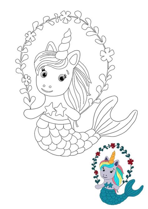 unicorn mermaid coloring pages unicorn coloring pages mermaid