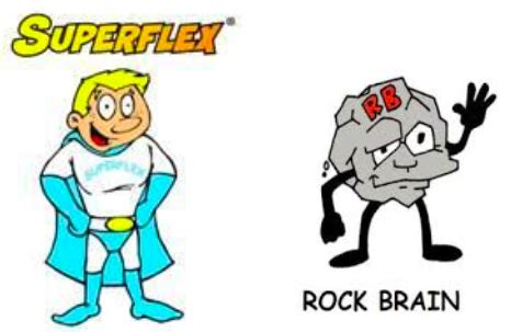 lesson rock brain  superflex thinking counselors corner