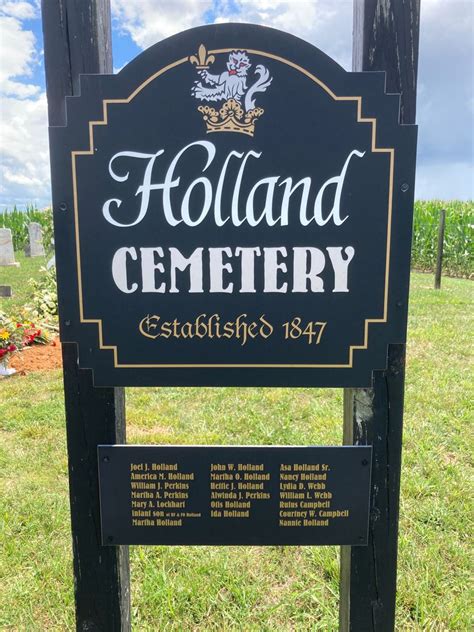 holland cemetery  salmons kentucky find  grave cemetery