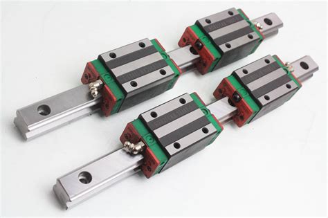 hiwin hgrh linear motion guide bearing rails  hg blocks mm length ebay