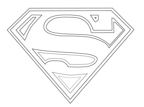 superman logo coloring pages    print