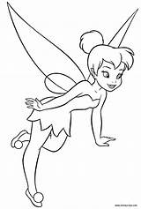 Tinker Bell Tinkerbell Coloring Pages Disney sketch template