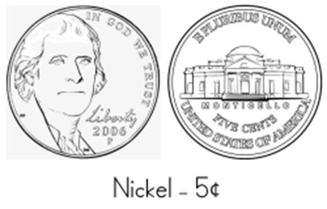nickel coin pages coloring pages